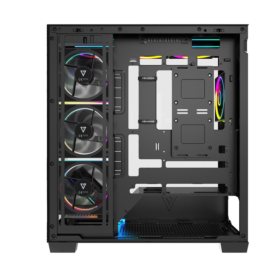 MODECOM VOLCANO STELLAR PLUS ARGB MIDI 8F BLACK