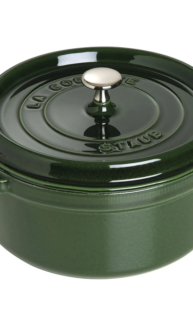 Staub La Cocotte 24cm Rund Basilikum-Grn, Gusseisen