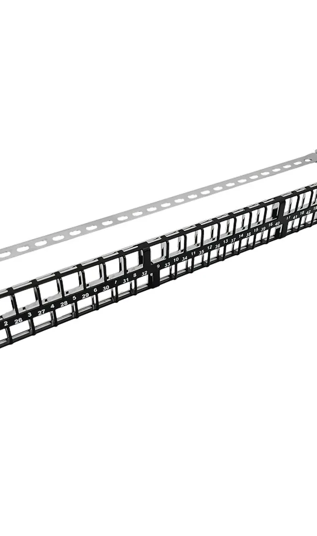 ALANTEC 19 Modular 48-Port 1U Patch Panel With Support Bracket (Unpopulated)
