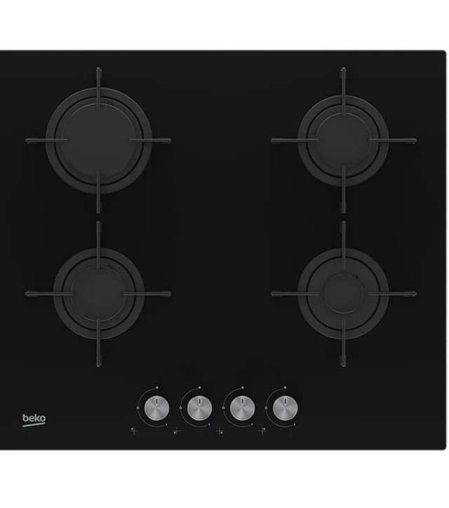 Beko HILG 64220 S hob Black Built-in Gas 4 zone(s)