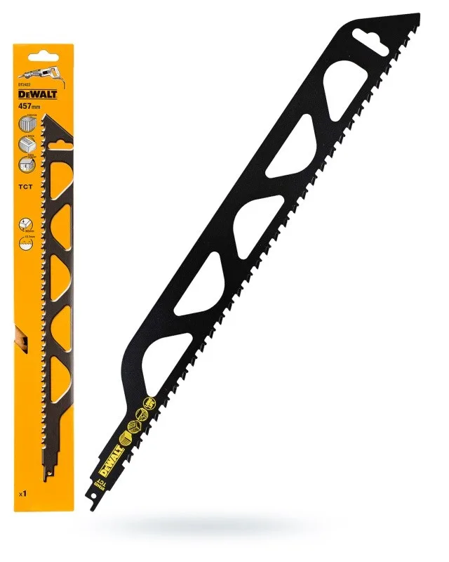 DEWALT BRZE. SABER. 457x12 7mm BLOCK WALL. BRICK /1pc