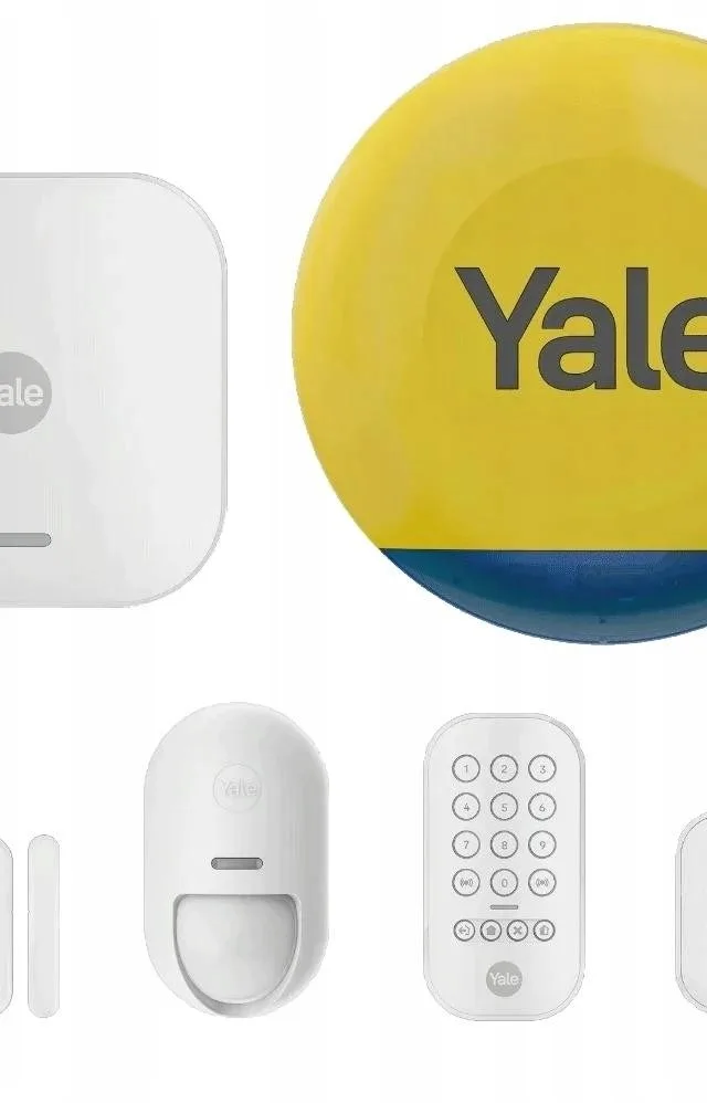 Yale Smart Alarm Starter Kit 6 Elements - Control Unit Siren Keypad Remote Control Motion Detector Window/Door Detector