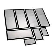 Demciflex Staubfilter-Set FüR Lian Li PC-O11 Air - Schwarz/Schwarz