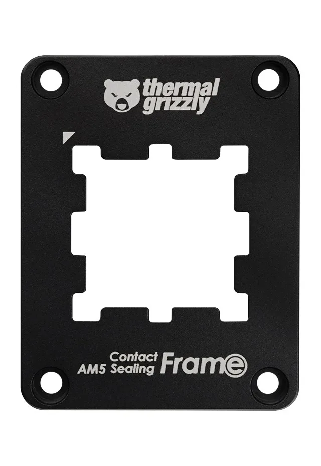 K Thermal Grizzly Contact Sealing Frame AM5 (Schwarz, AMD-CPUs Mit Sockel AM5)