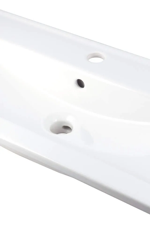 Ceramic Basin Inset With Faucet Space