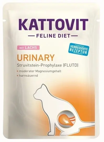 KATTOVIT Feline Diet Urinary Salmon - Wet Cat Food - 85g