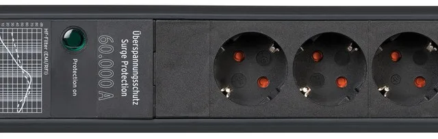 Brennenstuhl Premium-Line ÜSS 6fach Black DE