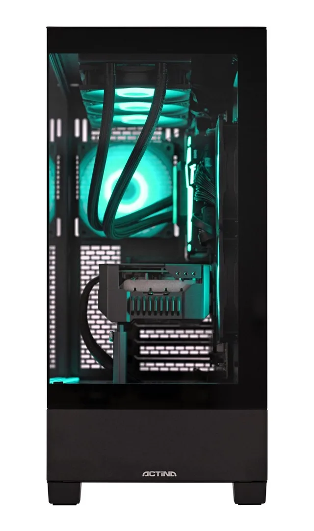 Actina 5901443438892 PC AMD Ryzen™ 9 9900X3D 32 GB DDR5-SDRAM 1 TB SSD AMD Radeon RX 9070 XT Midi Tower Black