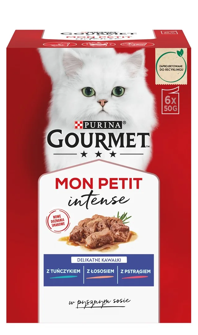 GOURMET Mon Petit Fish Mix - Wet Cat Food - 6 X 50 G