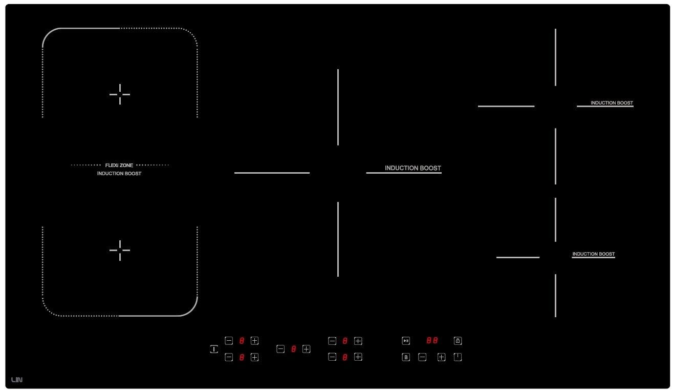 LIN LI-B57235 7200 W Induction Cooktop.