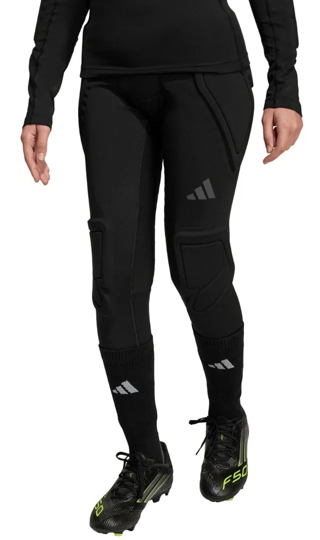 Legginsy bramkarskie dla dzieci adidas Padded Baselayer Long Tight czarne JZ9225 128cm