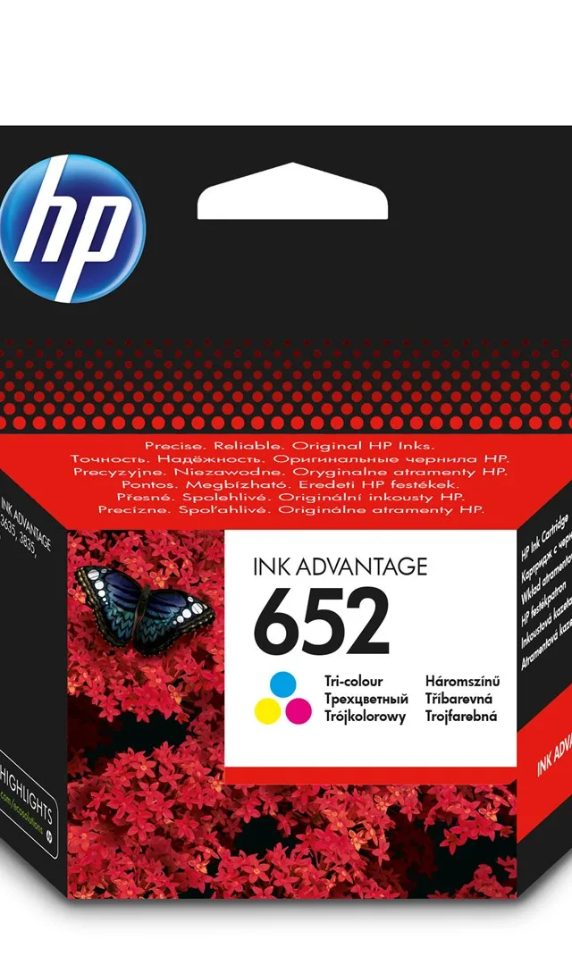 HP 652 Tri-color Original Ink Advantage Cartridge