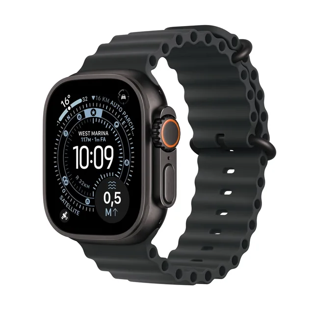 Apple Watch Ultra 3 Titanium 49mm - Black Ocean Band