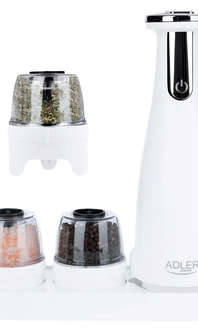 Spice Mill Set Adler AD 4449W White