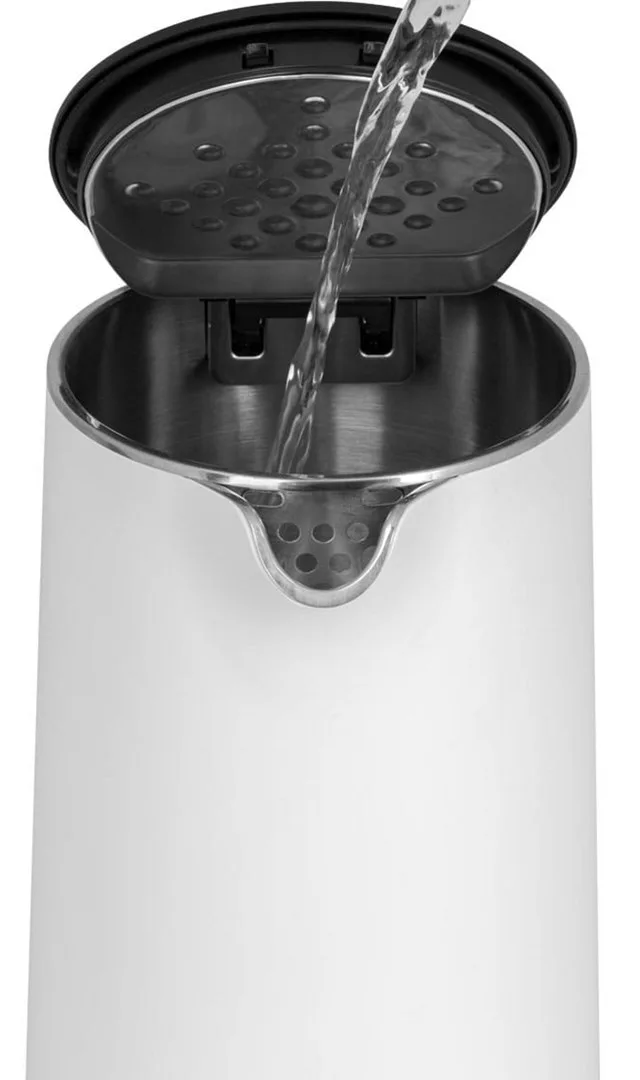 Stainless Steel Kettle White 1.5 L Salt Pepper Concept RK3300