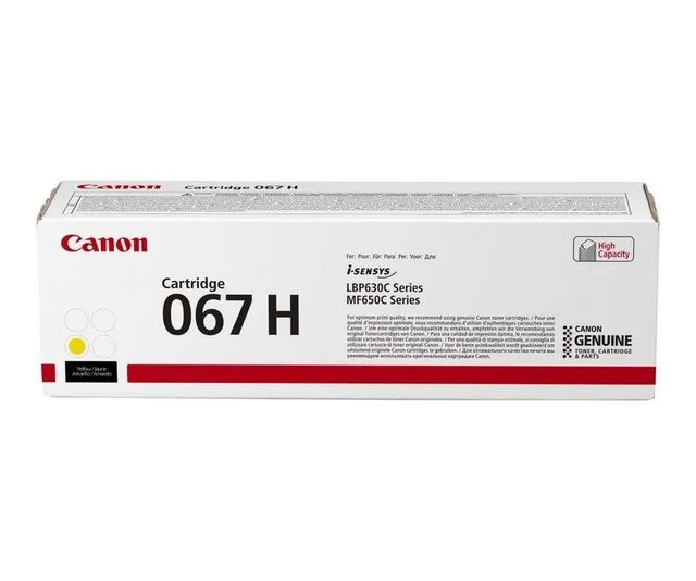 Canon 067H toner cartridge 1 pc(s) Original Yellow