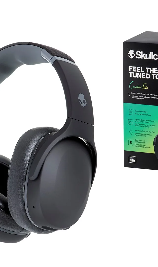 Skullcandy Crusher Evo Headset Wired Wireless Head-Band Calls/Music USB Type-C Bluetooth Black