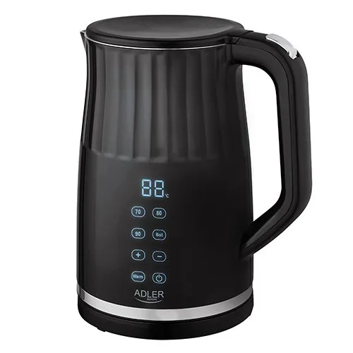 Adler AD 1350 1.7L Temperature-Controlled LED Electric Kettle Black