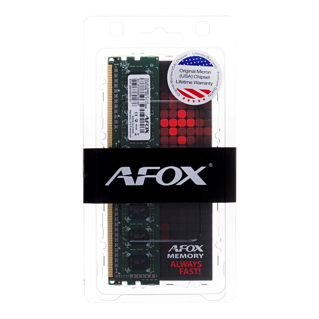 AFOX AFLD38BK1L memory module 8 GB 1 x 8 GB DDR3L 240-pin DIMM