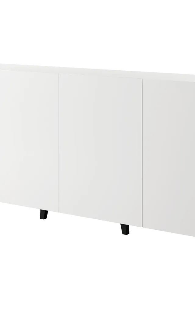 FARO Chest Of Drawers 200x42x82 White Matt Oak Craft