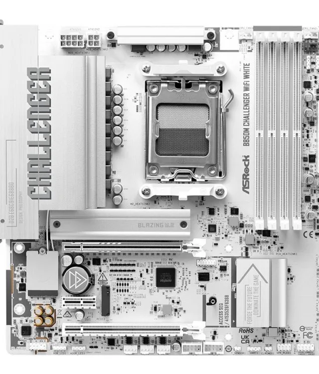 ASROCK B850M Challenger WiFi DDR5 AM5 White 90-MXBU50-A0UAYZ Retail