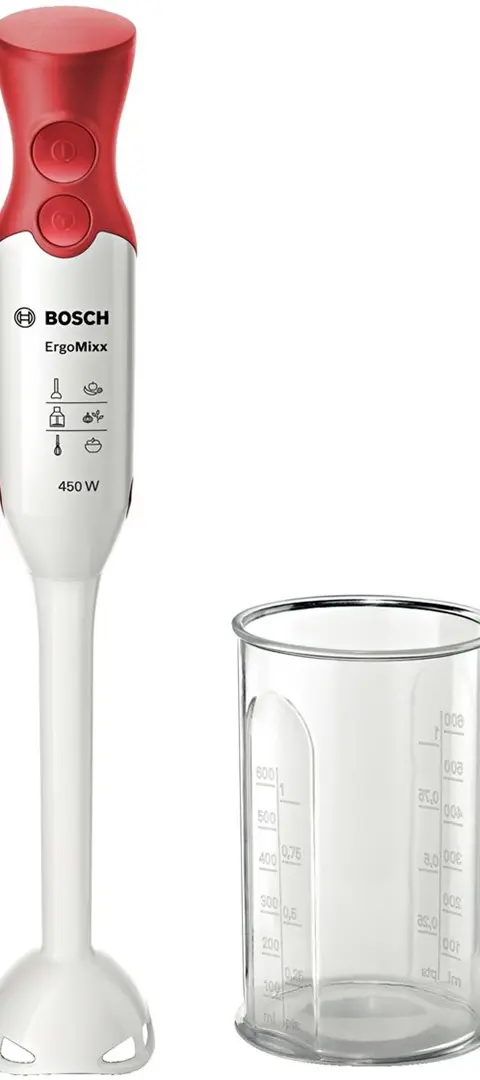 Bosch MSM64010 Blender Immersion Blender 450 W Red White