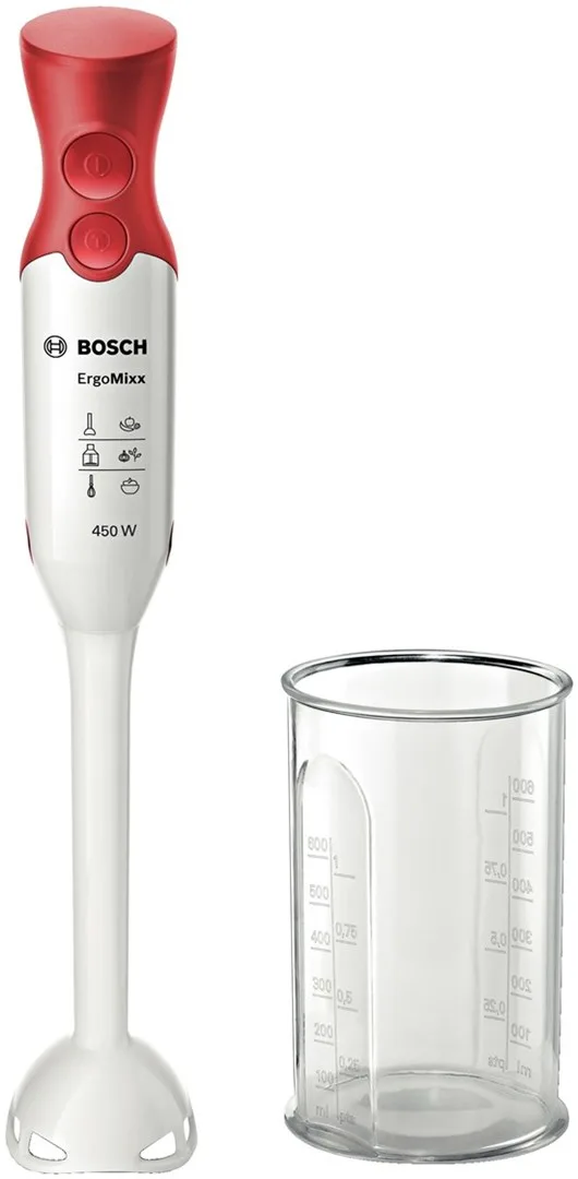 Bosch MSM64010 Blender Immersion Blender 450 W Red White
