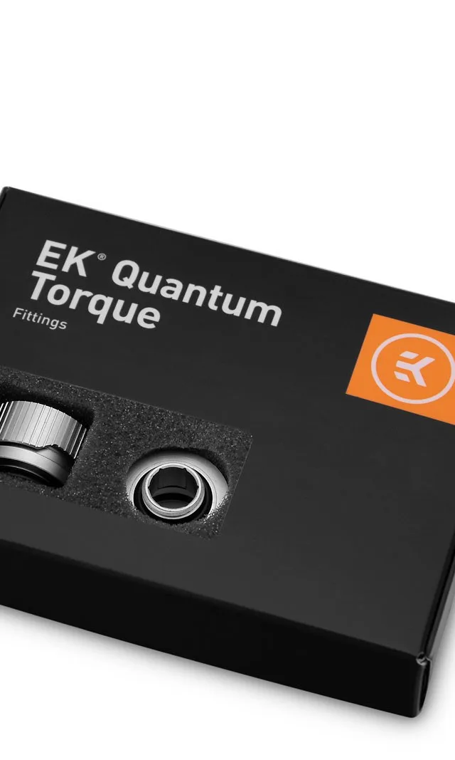EK Water Blocks EK-Quantum Torque 6-Pack HDC 16 Torque Wrench End Fitting Silver 1/4 6 Pc(S)