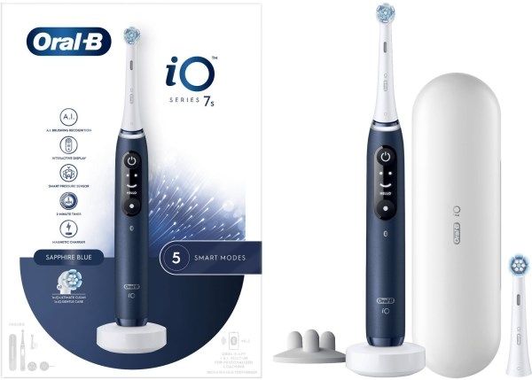 Oral-B iO 7S Adult Oscillating toothbrush Blue, White