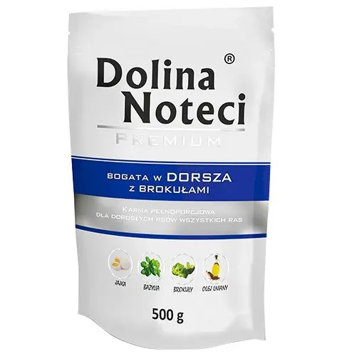 Dolina Noteci 5900842015819 Dogs Moist Food Beef Broccoli Cod Pork Adult 500 G
