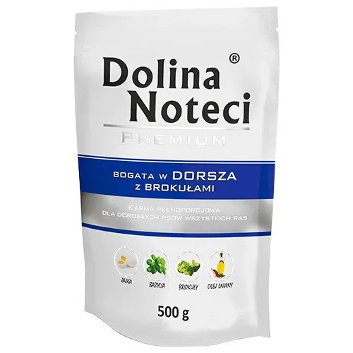 Dolina Noteci 5900842015819 Dogs Moist Food Beef Broccoli Cod Pork Adult 500 G