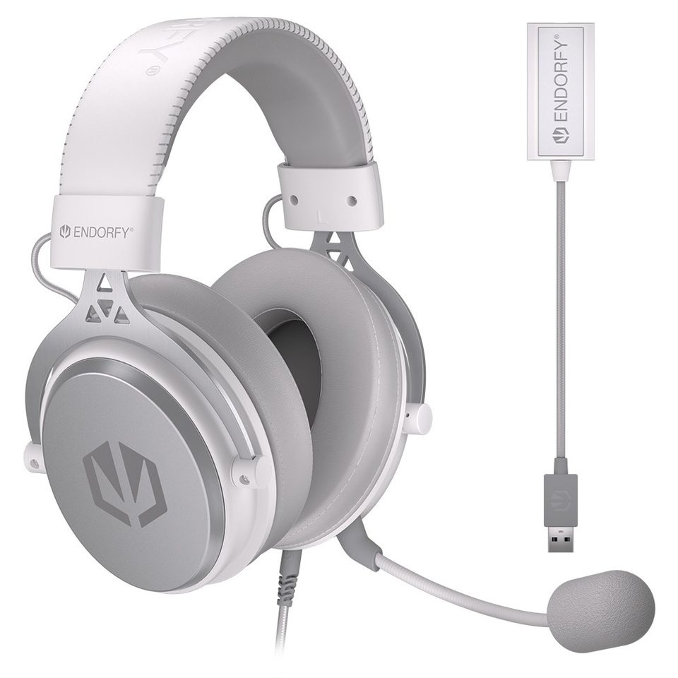 ENDORFY VIRO Plus USB Onyx White Headset Wired Head-Band Music/Everyday