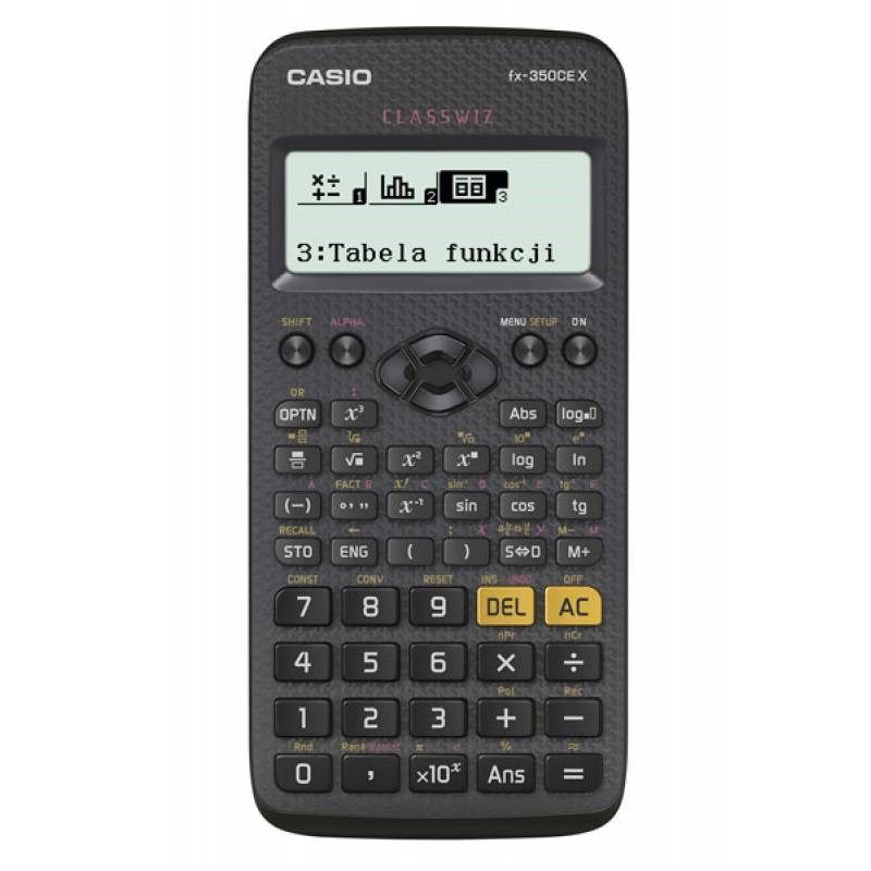 CASIO CALCULATOR SCIENTIFIC FX-350CEX 379 FUNCTIONS 77X166MM BLACK
