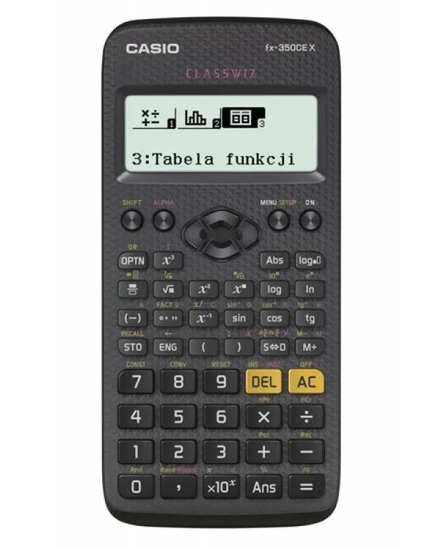 CASIO CALCULATOR SCIENTIFIC FX-350CEX 379 FUNCTIONS 77X166MM BLACK