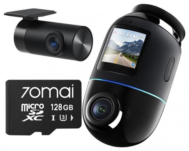 Wideorejestrator 70mai X800 Omni 4K/GPS/WiFi Dual Black Karta SD 70mai 128GB