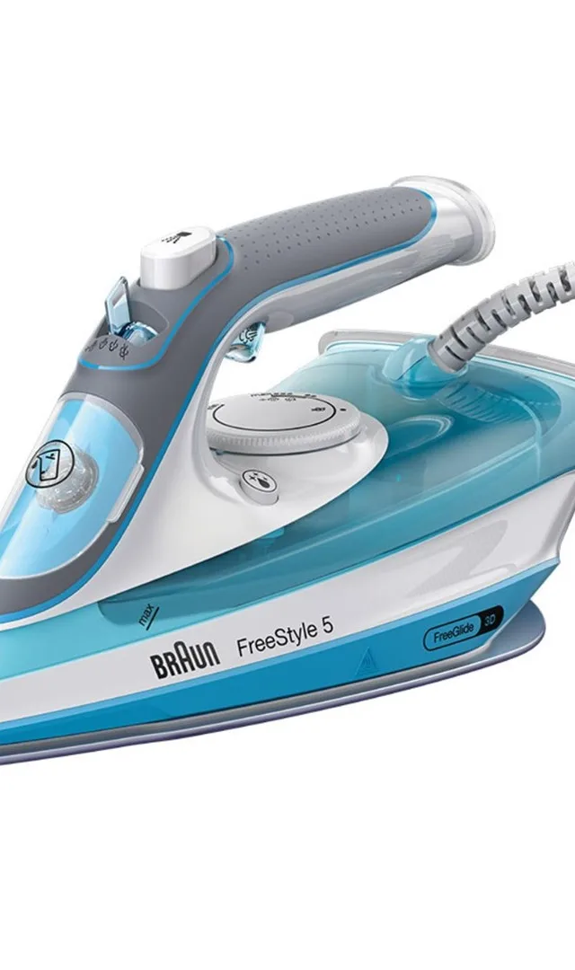 Braun TexStyle 5 SI 5006 BL Dry & Steam iron Ceramic soleplate 2600 W Blue, Grey, White