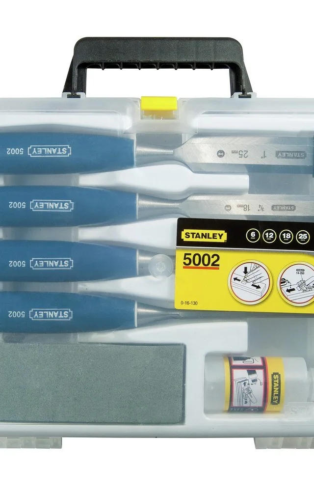 Stanley 6 piece Chisel Set 5002 series - in plastic case