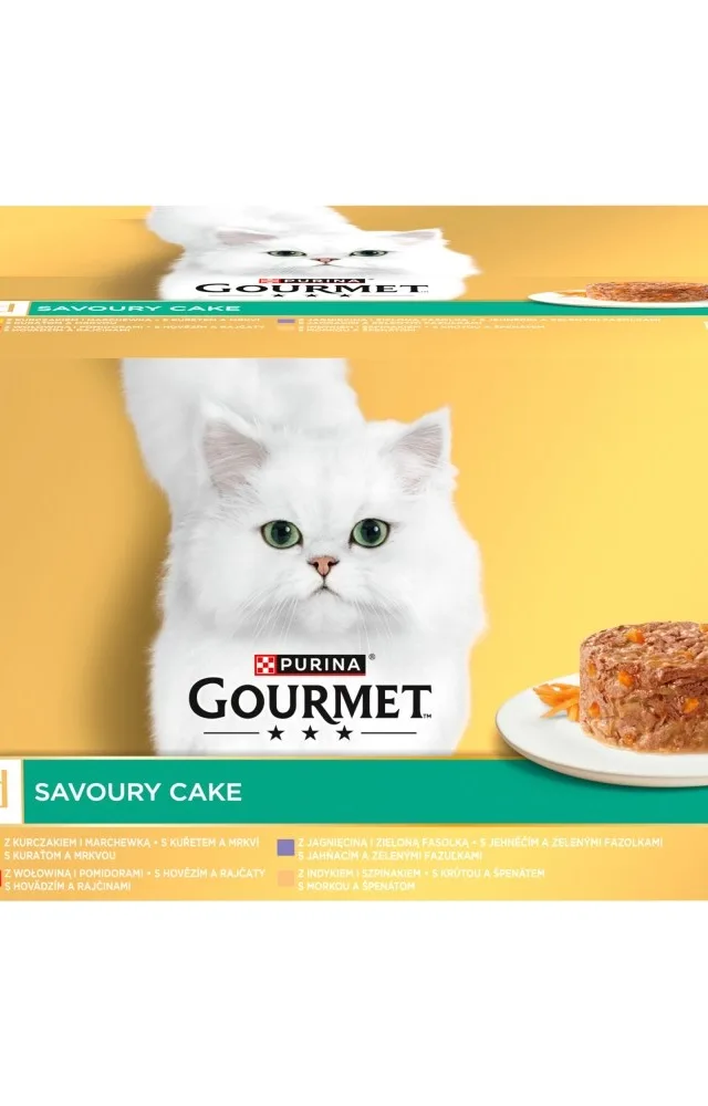 PURINA Gourmet Gold Savoury Cake - Wet Cat Food - 48x85g