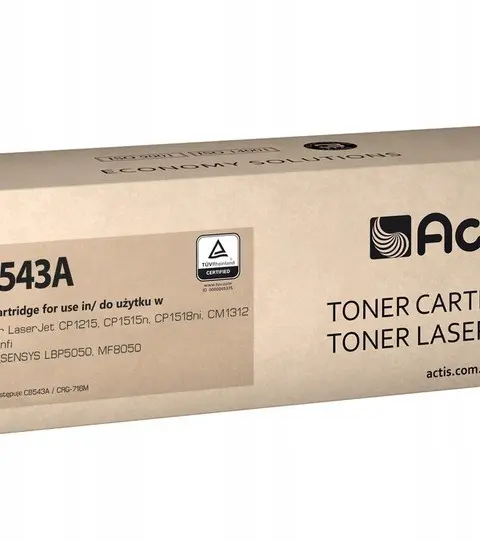 Actis TH-543A Toner for HP, Canon printers, Replacement HP 125A CB543A, Canon CRG-716M; Standard; 1500 pages; purple