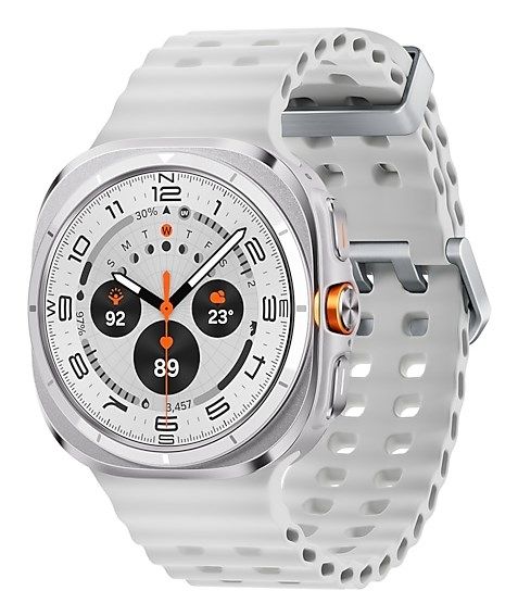 Samsung Galaxy Watch Ultra 3.81 cm (1.5") AMOLED 47 mm Digital 480 x 480 pixels Touchscreen 4G Titanium, White Wi-Fi GPS (satellite)
