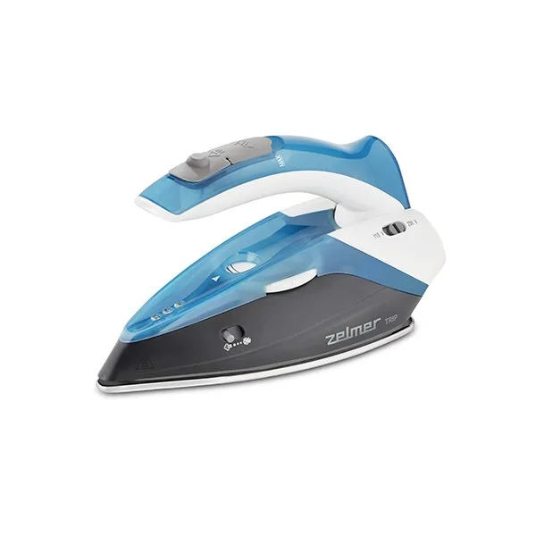 Zelmer ZIR0500 Dry Steam Iron Stainless Steel Soleplate 1100 W Black Blue White
