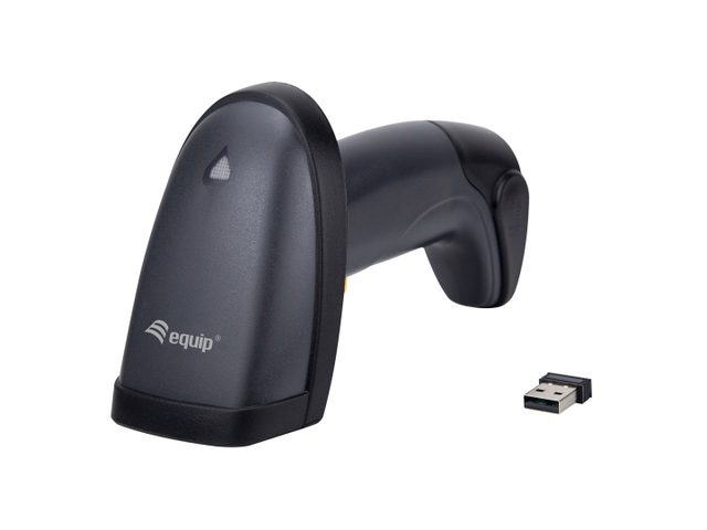 Equip 2D-Barcodescanner Laser Wireless/2.4GHz Halter Black