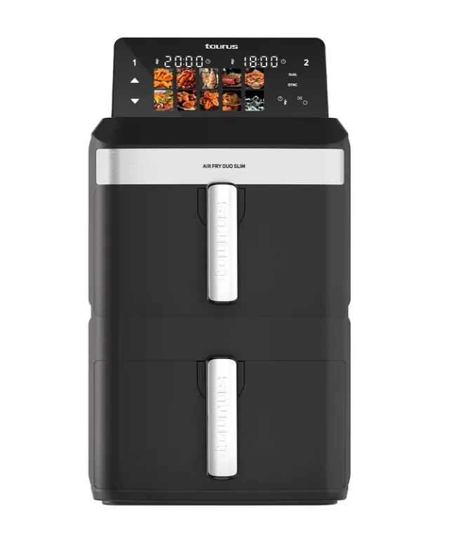 Taurus Air Duo Slim Oil-Free Fryer With Two Baskets