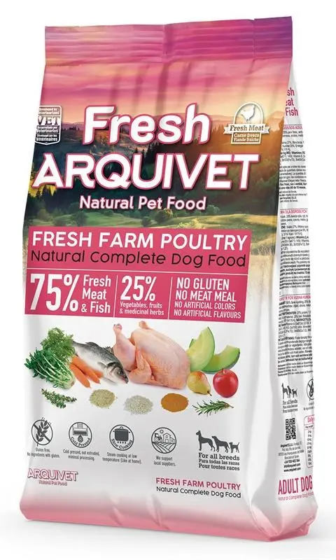 ARQUIVET Fresh Chicken And Oceanic Fish - Dry Dog Food - 10 Kg