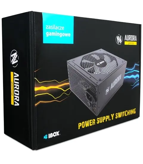 iBox Aurora power supply unit 600 W 20+4 pin ATX ATX Black