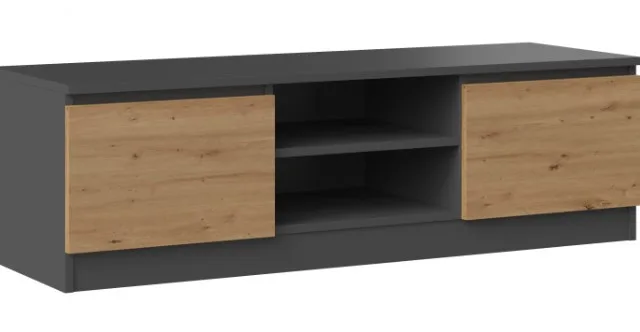 Topeshop RTV 120 ANTR/ARTIS TV Stand/Entertainment Centre 2 Shelves