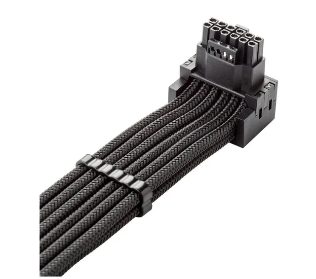 CableMod C-Series Pro Connection Cable - Variant A, 90°, 16-Pin to 2x8-Pin PCIe, black