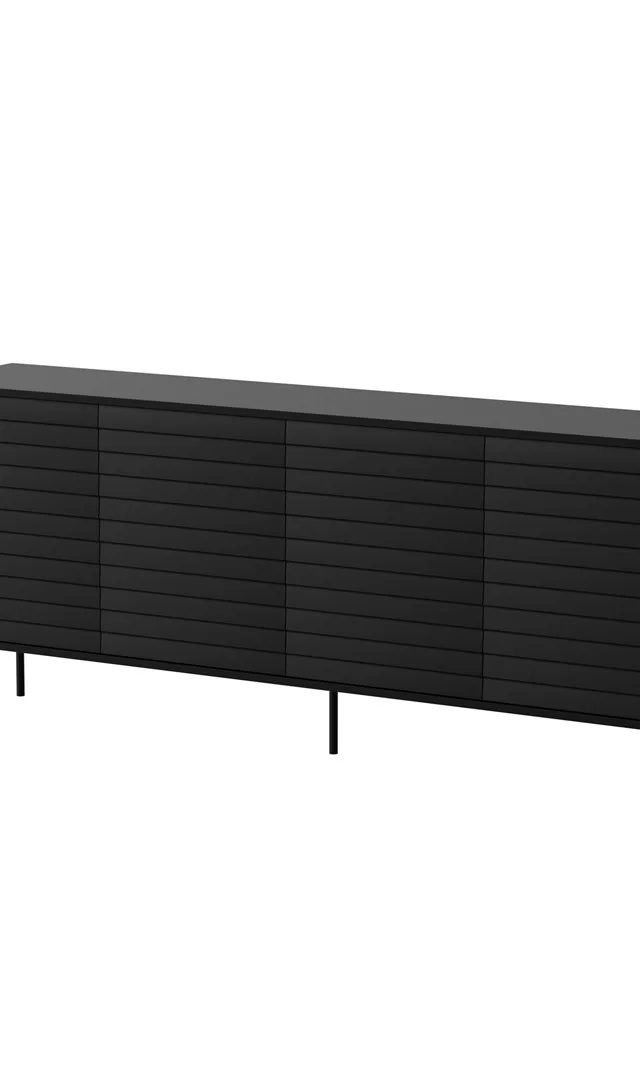 Cama 4D CORTINA Chest Of Drawers 200x40x81 Black