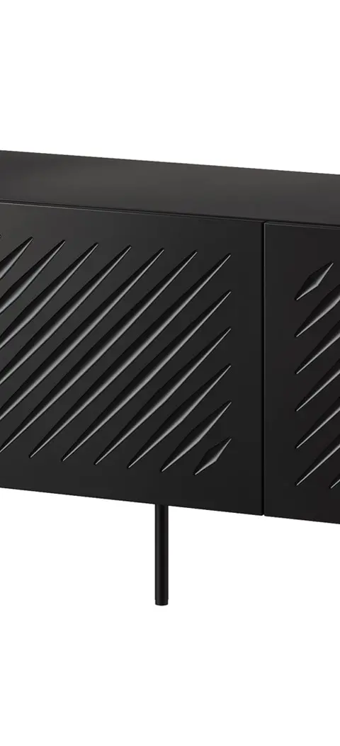 RTV Cabinet SIENA 150.5x40x60 Black Matt
