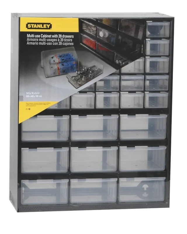 Stanley 1-93-981 small parts/tool box Small parts box Plastic Black, Transparent